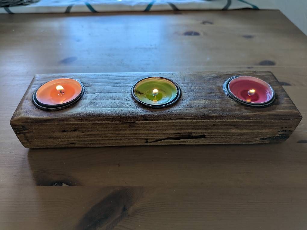 Kerzenständer: Kerzenhalter aus Holz – Gebraucht aus St. Gallen von Carlosjmlp 2