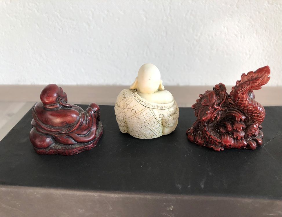 Statuette: Buddha Kuberas und Drachen Figur, chinesische – Usato da Dottikon venduto da 6571 2