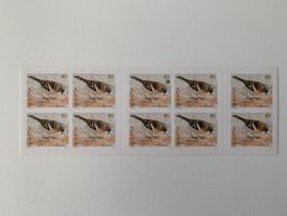 2007 Einheimische Vögel "Buchfink" Markenheft, Abart