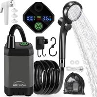 Campingdusche Akku Verbesserte Camping Dusche 6000mAh Pumpe