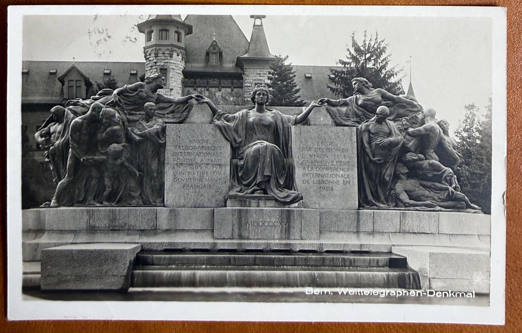 Ansichtskarten: Bern - Weittelegraphen - Denkmal 1937 – Gebraucht aus Lutry von Ediego