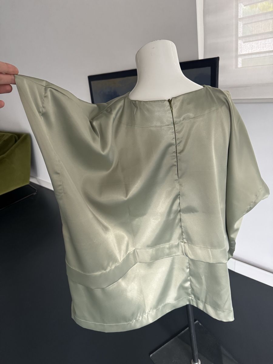 Camicette: Oversized Bluse, Olivgrün, Gr. S/M – Nuovo (secondo la descrizione) da Killwangen venduto da was.sharp 4