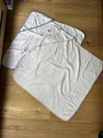 2er Set Baby Badetücher mit Kapuze