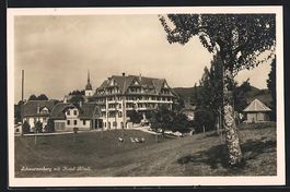 Schwarzenberg, Ortspartie mit Hotel Rös