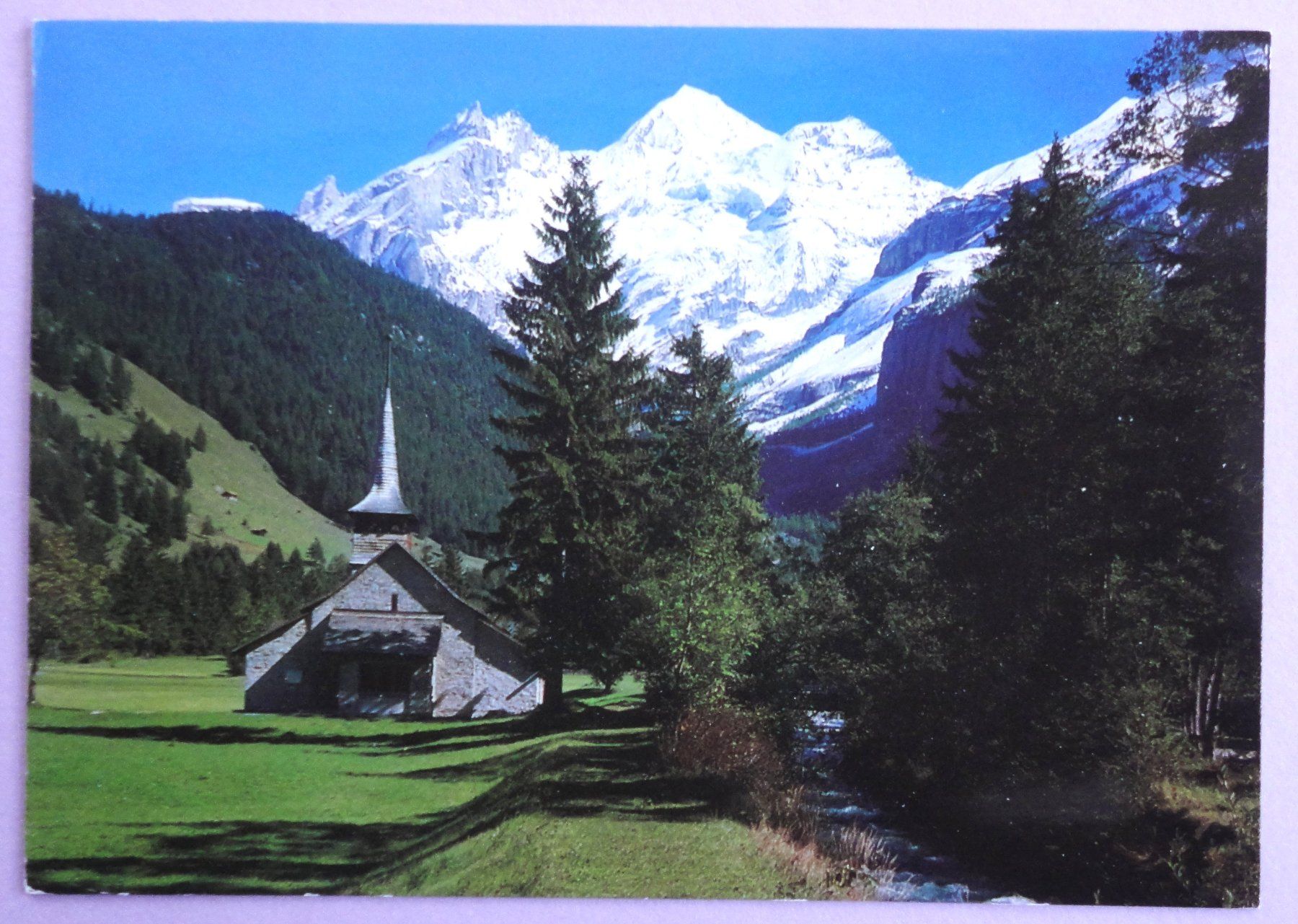 Ansichtskarten: Kath. Kirche Kandersteg – Gebraucht aus Fétigny von Billy2miny