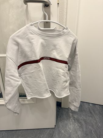 Levi's Cropped Pullover Weiss, Gr. S, Baumwolle