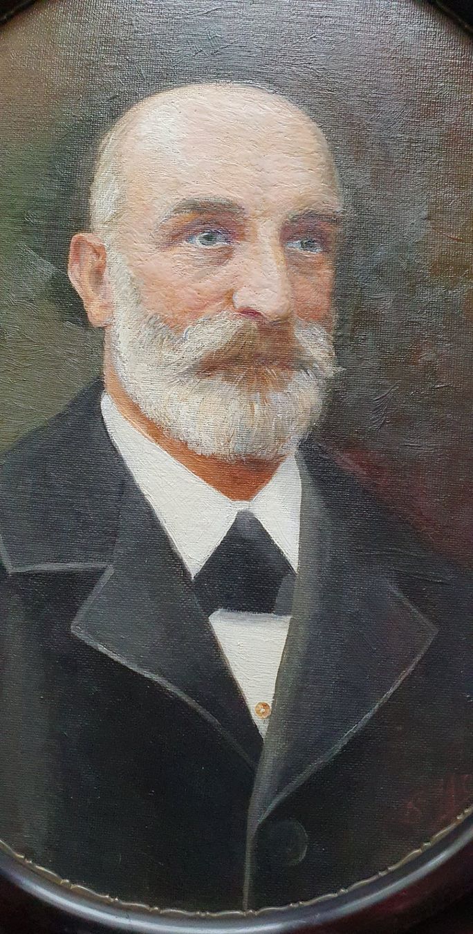 Gemälde: Gemälde - Herrenportrait, signiert S. Hernis – Gebraucht aus Kreuzlingen von Rschweiz1 2
