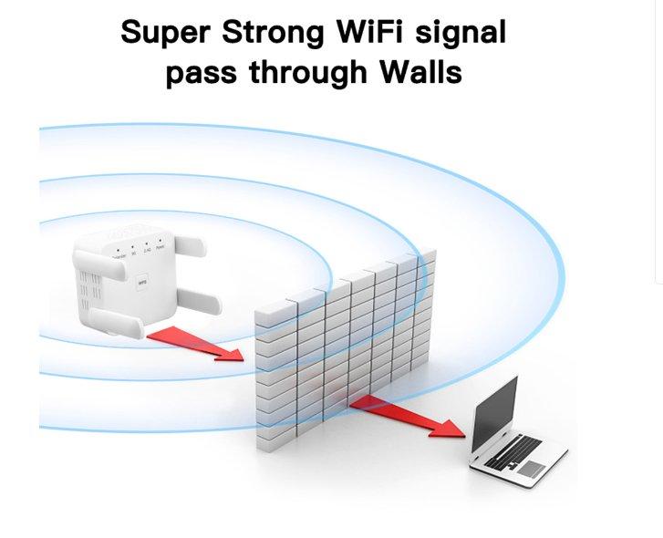 Répéteur WiFi sans fil 5G/2.4 Ghz, 1200 mb/s, longue portée