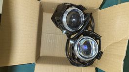 Paire de phares LED auxiliaires pour moto