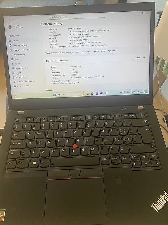 Notebook: Lenovo Thinkpad gen 1/ touch screen/ Top Zustand  – Usato da Zürich venduto da ER-