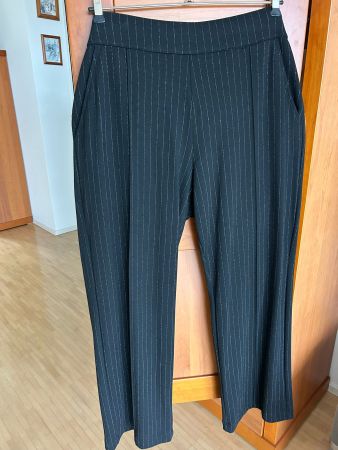 C&A Damen Stoffhose – Schwarz, Grösse 46
