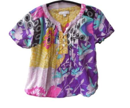 Gr. 92 / 98 leichte TUNIKA bunt im Desigual Stil  s. Masse