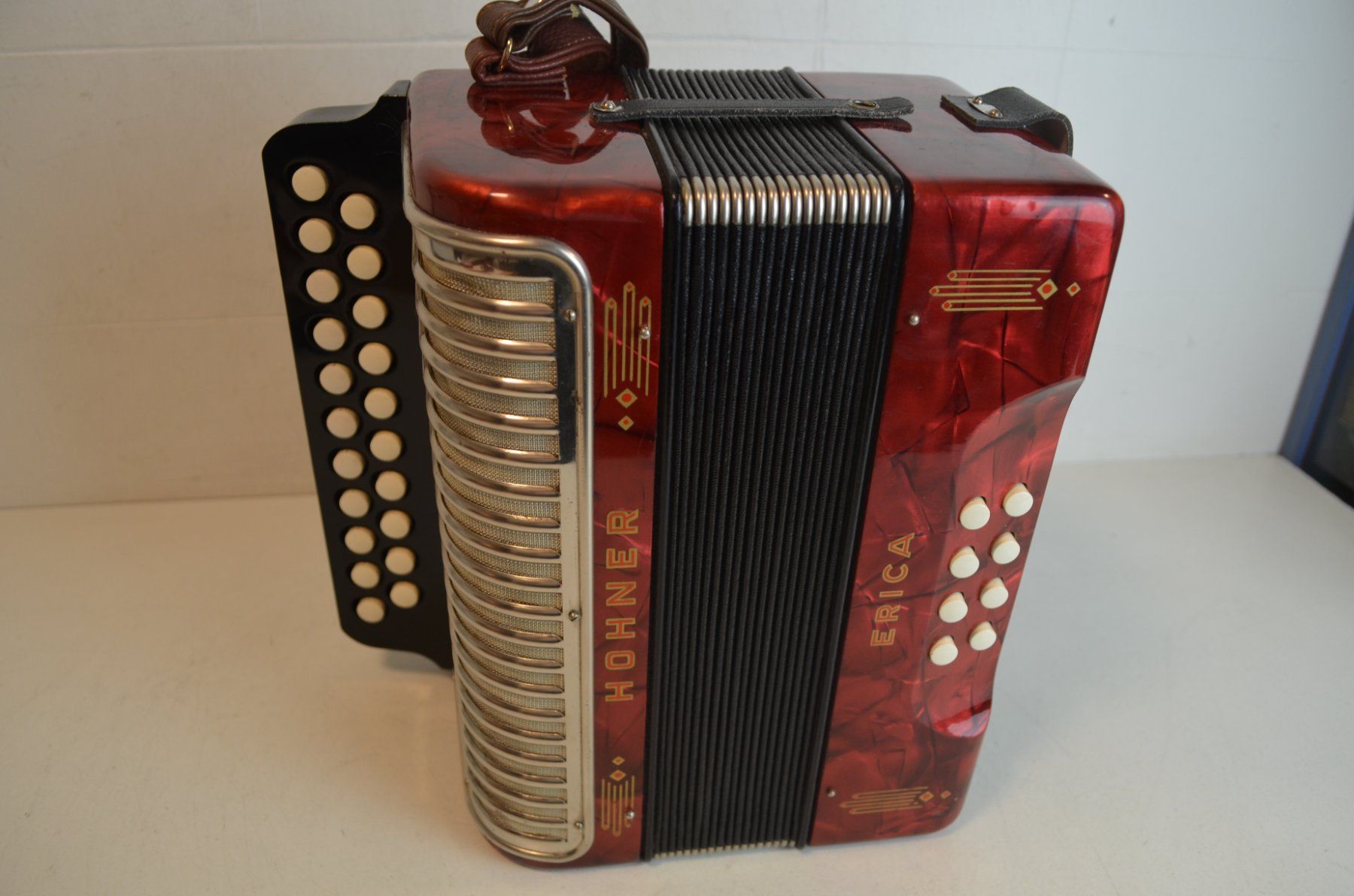 Hohner Strumenti musicali: Akkordeon diatonisch Hohner Erica – Usato da Zürich venduto da baumusik 7