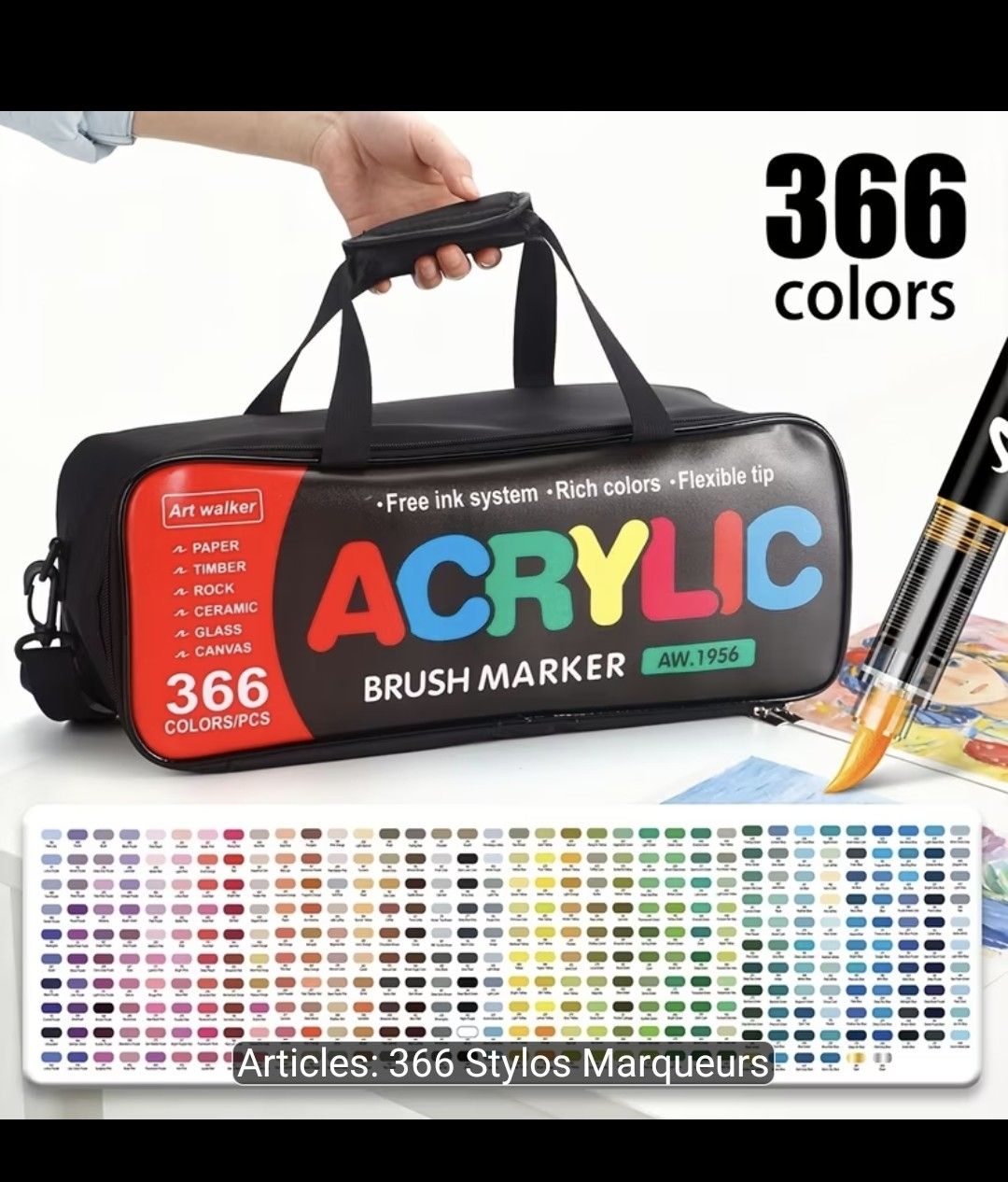 Stifte & Marker: Stilos acrylique - Brush marker - 366 pieces – Neu und originalverpackt aus Payerne von fantasy124 4
