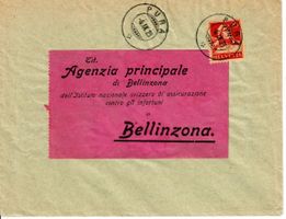 Brief, Pura - Bellinzona 1925