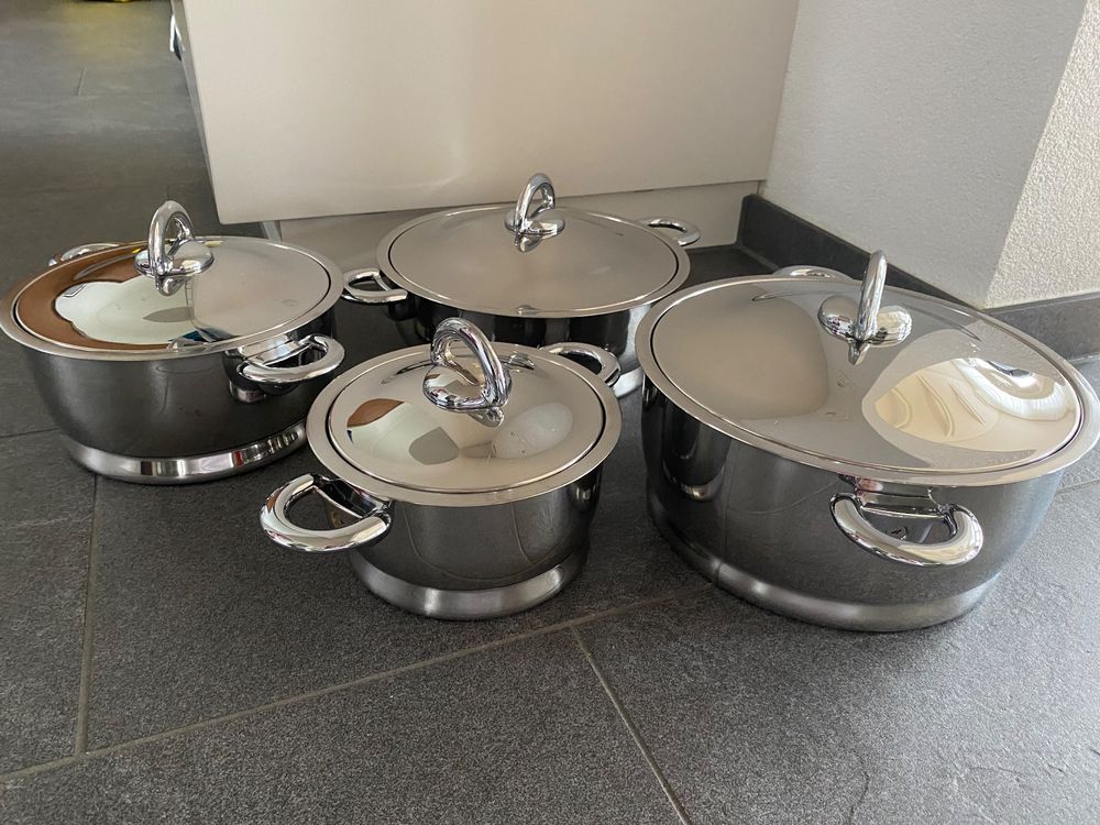 KUHN RIKON Casseruola A Induzione 20 Cm (3,1 L) Con Coperchio In Vetro - Acciaio Inox Argento - Pentola Svizzera Antiaderente Per Cucina Quotidiana