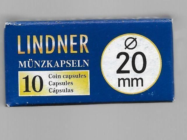 Accessori: Lindner 10er Pack Münzkapseln 20 mm – Nuovo e nell'imballaggio originale da Lichtensteig venduto da Mac_creative