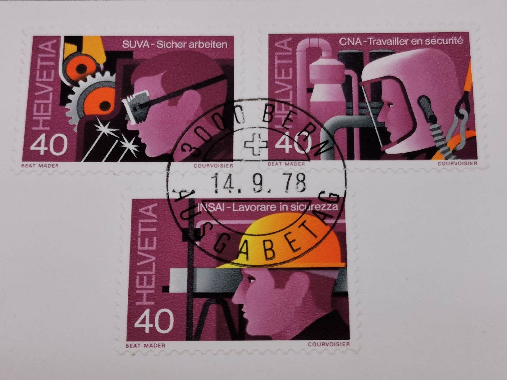 Tutti i francobolli: FDC 614-616 Kat. 200.- – Usato da Wangen venduto da Abartix 1