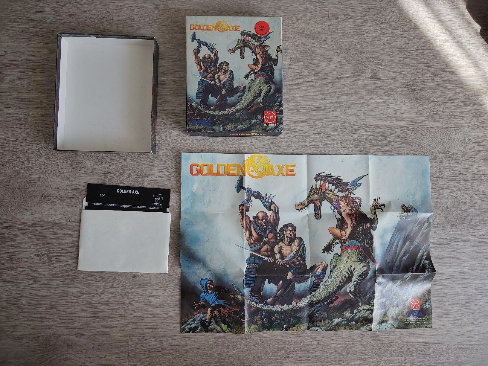 Giochi: Golden Axe C64 / Commodore 64 inkl. Poster – Usato da Schachen LU venduto da retrogamer 2