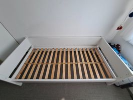 Flexa Einzelbett weiss Holzrahmen gebraucht guter Zustand