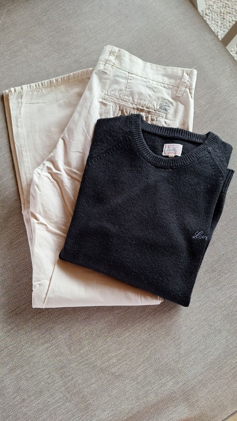 Lotti di vestiti: Herren Set: Hose & Strickpullover - Grösse 38/32.Pulli L – Usato da werdenberg venduto da Nsmilles 1
