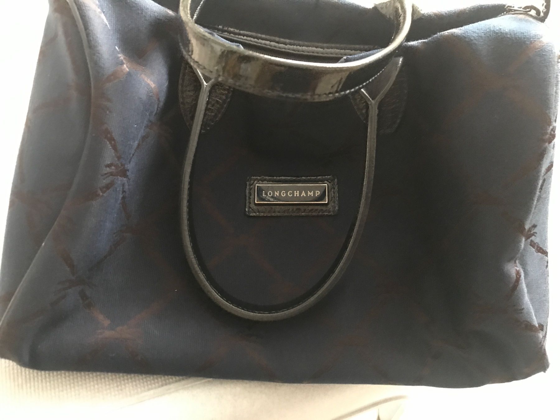 Longchamp Borse da donna: Longchamp Handtasche Boston Bag Blau/Schwarz, – Usato da Wettingen venduto da Andres54 4