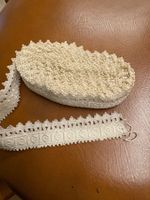alte Borte , eierschalenfarbe, 6,50  m lang, 3 cm breit