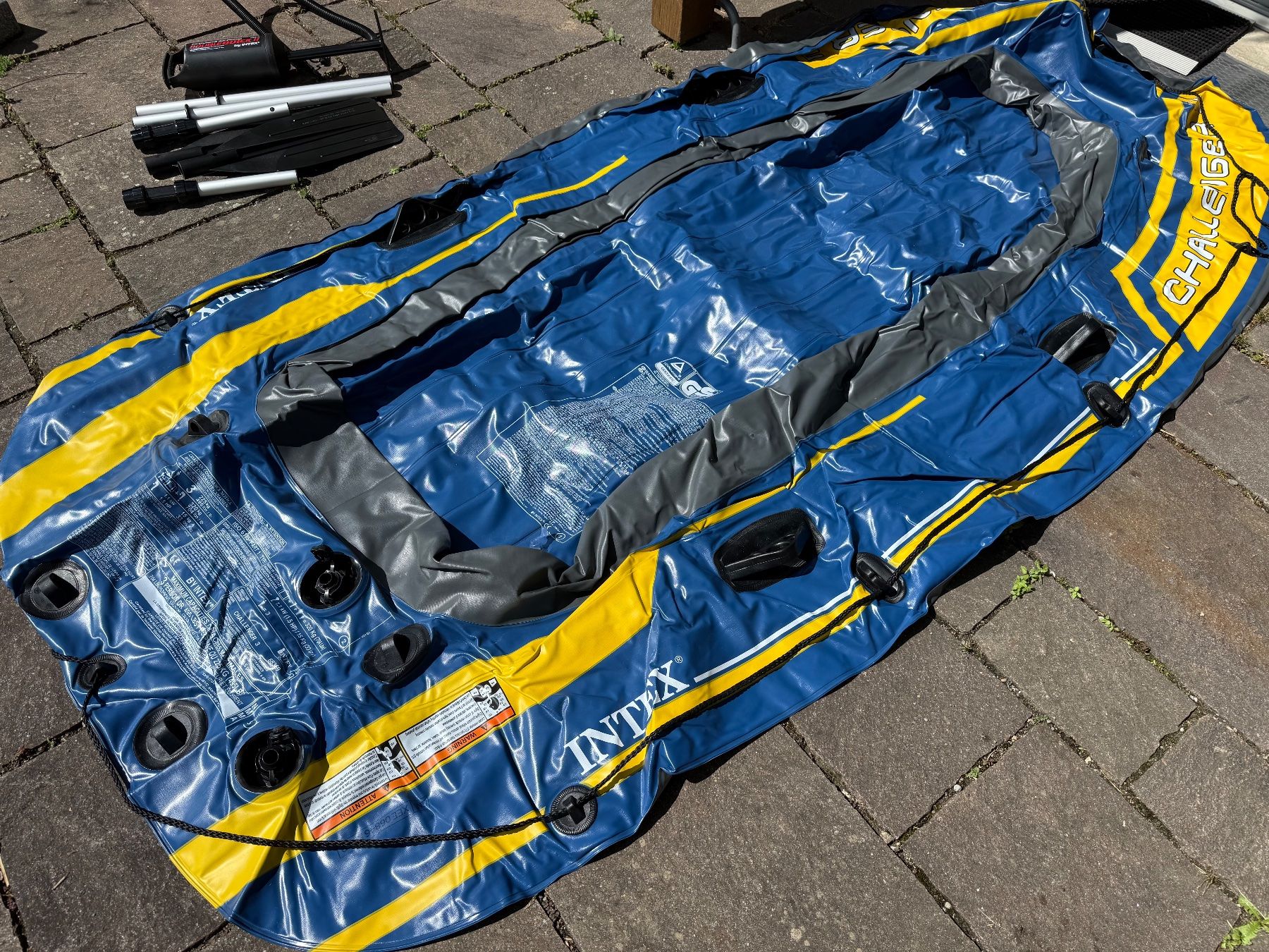 Barche: Intex Schlauchboot Gummiboot Challenger 3, top Zustand, – Usato da Russikon venduto da izumi2010 6