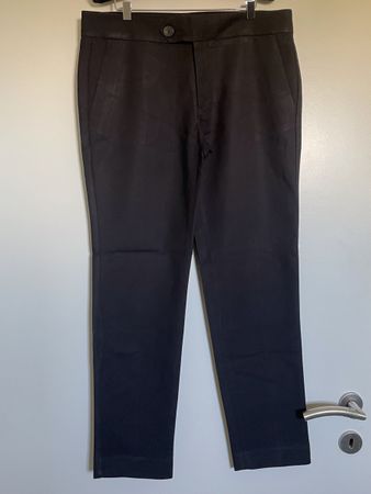 Pantalon cigarette Noir MNG Basics T.38, Coupe Élégante