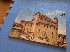 Vintage 200 Teile Penelope Puzzle aus Holz Lausanne