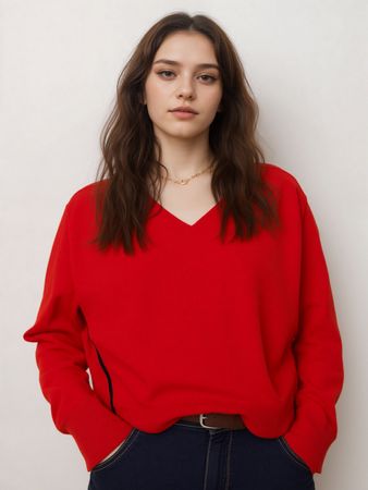 Marc Cain Sports Pullover, korallrot, Gr. N1, neu mit Etiket