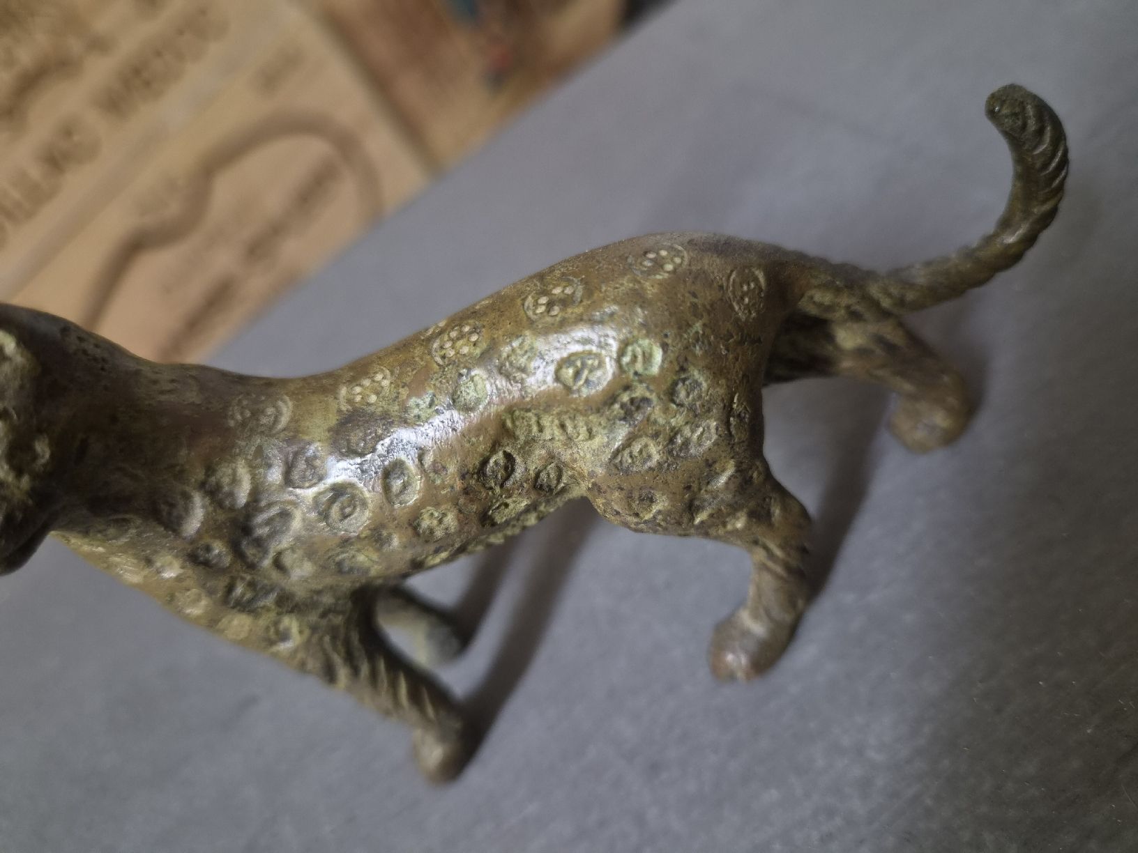 Statuette: Leoparden Figur aus Messing – Usato da Wetzikon ZH venduto da Tothart 3