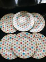 VILLEROY & BOCH   TELLER SERIE LINA BUNTE BLUMEN  6 STUECK
