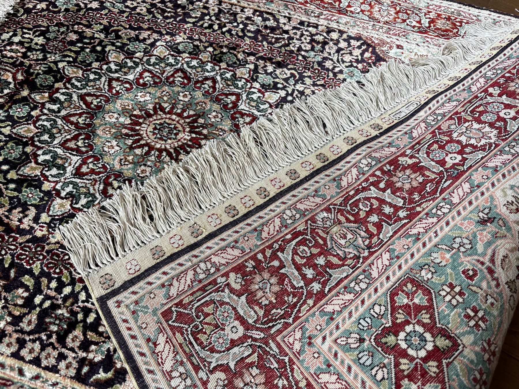 Tappeti: Signierter Seidenteppich - Handgeknüpfter Orientteppich – Usato da Bennau venduto da Mayer_Carpets 9