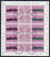 🇨🇭 1982 FEUILLE 1er jour «100 ANS DU GOTHARD « (SBK 79.00)