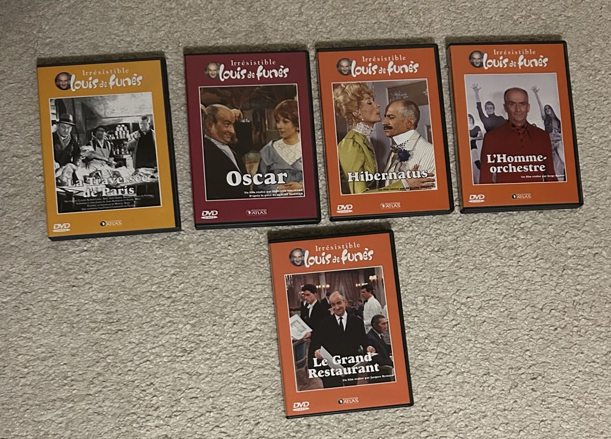 Tutti i DVDs: Lot 5 DVDs Louis de Funès  – Nuovo (secondo la descrizione) da Vionnaz venduto da Tchabels