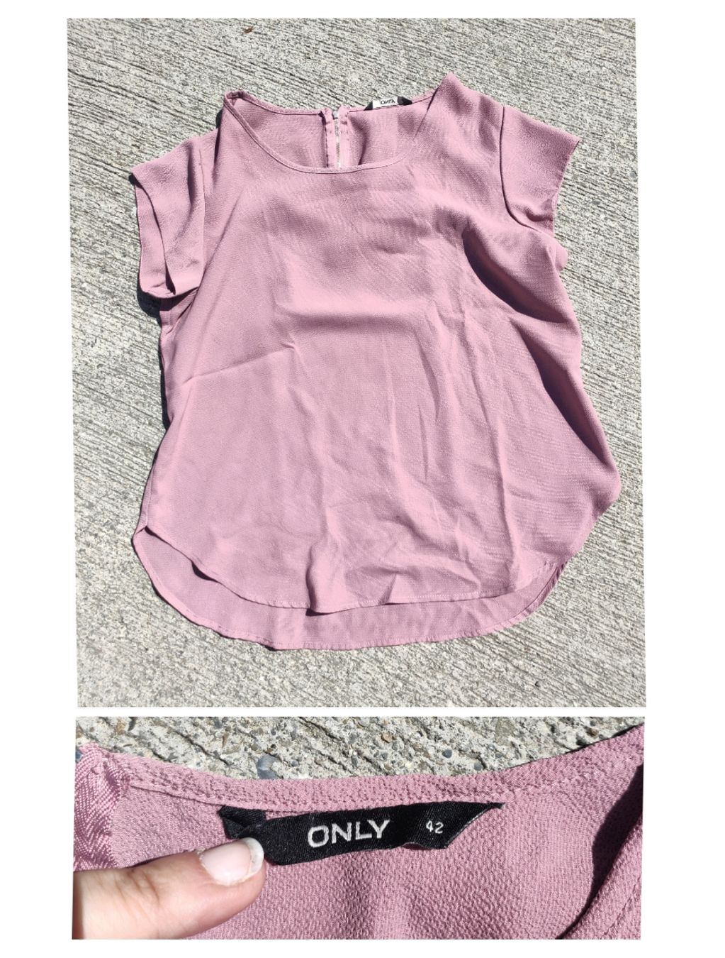 Only T-shirt: ONLY; Blusenshirt Gr. 42 in Rosa – Nuovo (secondo la descrizione) da Horgen venduto da Lulusa