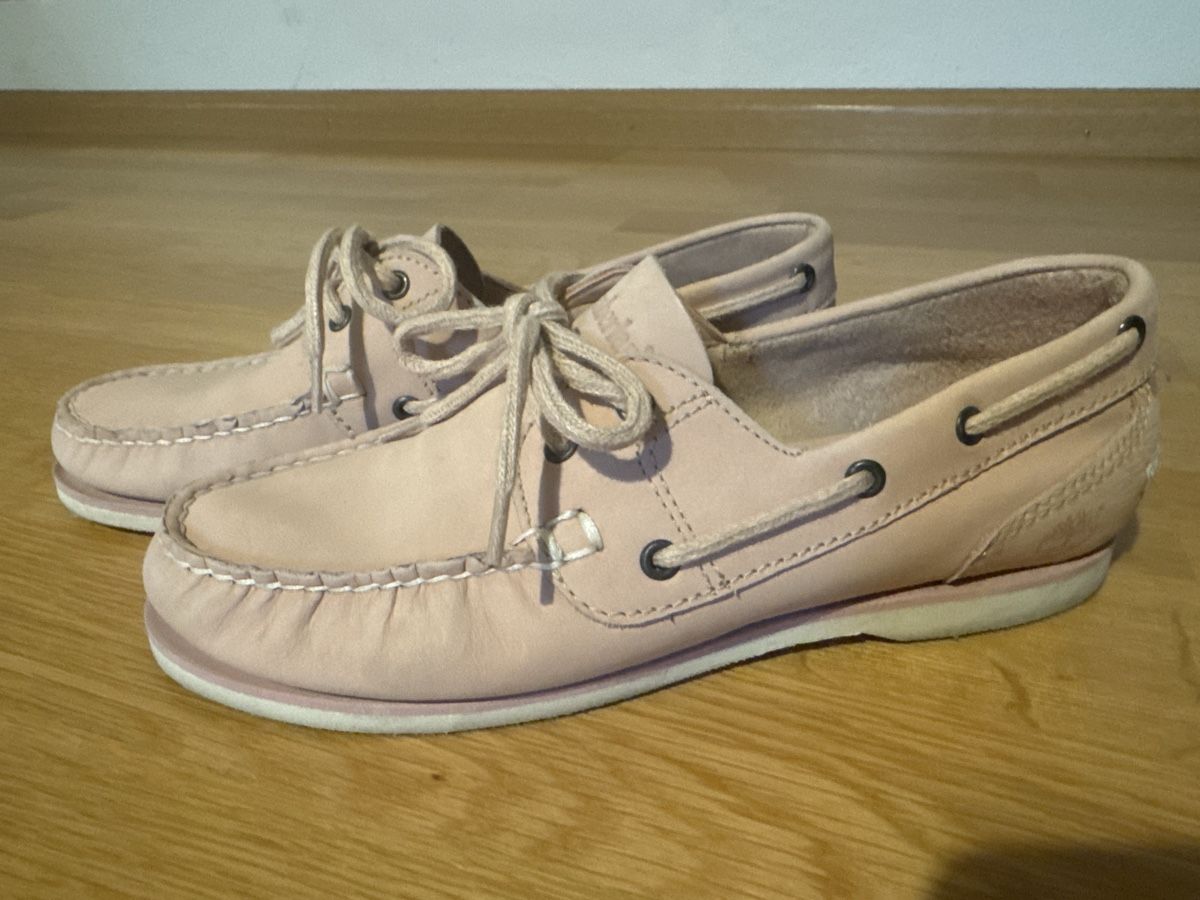 Timberland Scarpe da donna: Timberland Bootsschuhe - Größe EU 39 - Zartrosa – Usato da Basel venduto da ana_2wwg