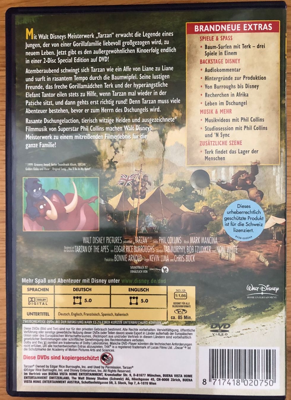 Tutti i DVDs: DCD Tarzan 2-Disc Special Collection – Usato da Münchenstein venduto da Dibu11 3