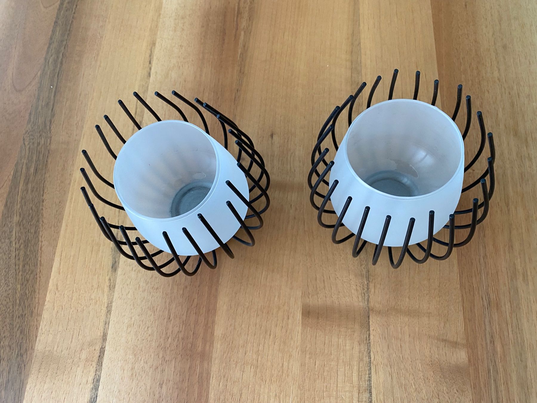 Tutte le decorazioni: 2 Windlichter, Kerzenhalter, schwarz, modern, neuwertig – Usato da Eschenbach LU venduto da beer05 1
