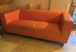 Kunstledersofa von Ikea