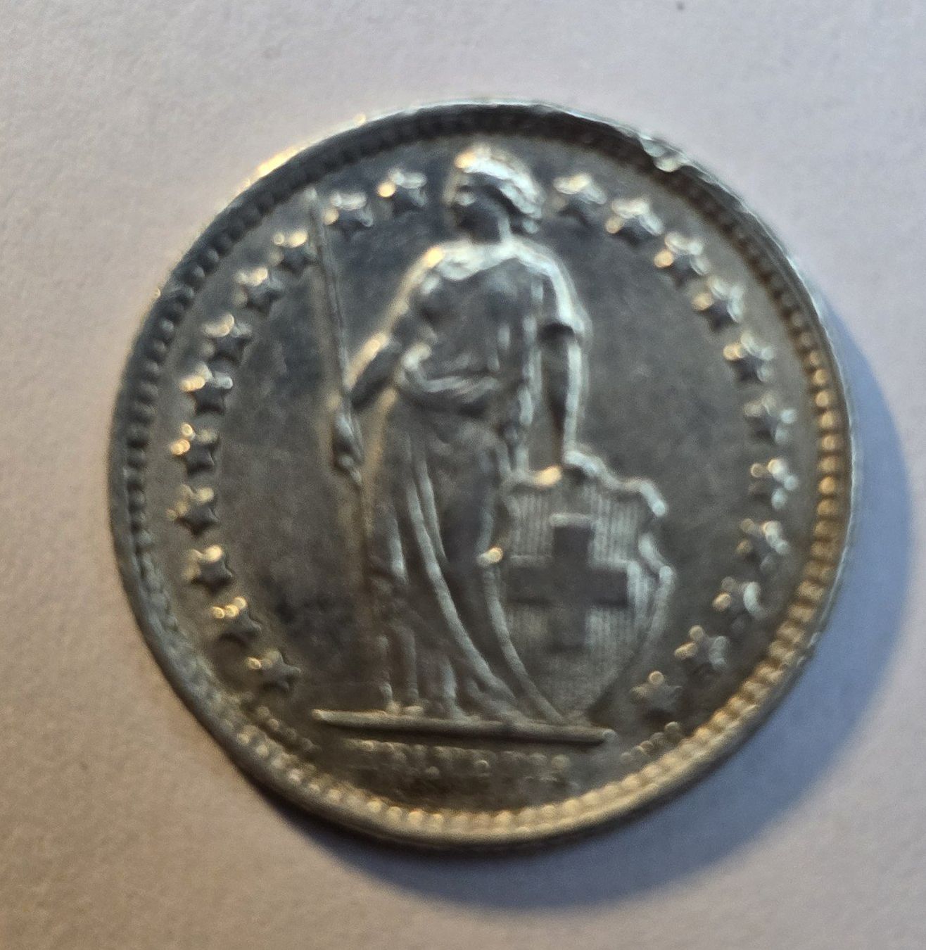 Alle Münzen: 50 Rp. 1960 Silbermünze – Gebraucht aus Hornussen von Corvette- 1