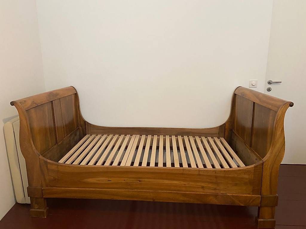 Lits: Antikes Schlittenbett – D'occasion à Zürich par cla_6g2c