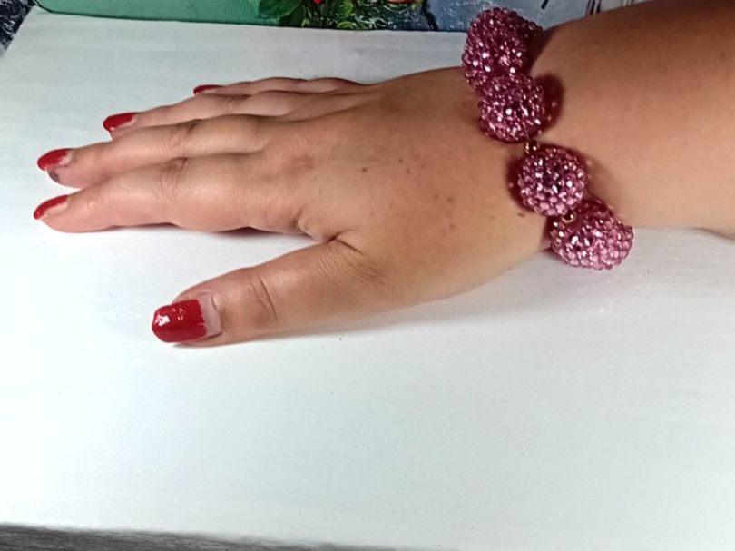 Armbänder & -reifen: armband glitzer,,,lela farbe,,,mit kristall – Neu (gemäss Beschreibung) aus Basel von bij_5hqd 3