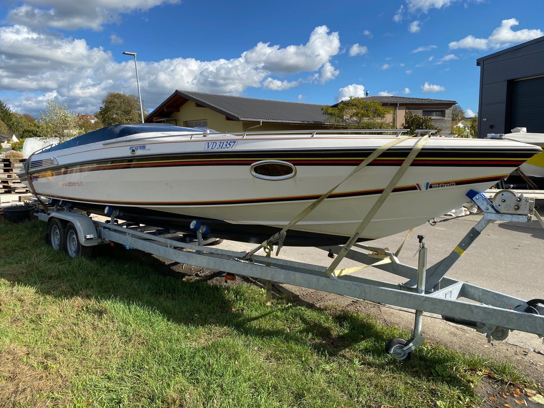 Wellcraft Boote: WELLCRAFT SCARAB EXCEL 28 OFFSHORE – Gebraucht aus Avenches von BOOTTRANSPORTE 1