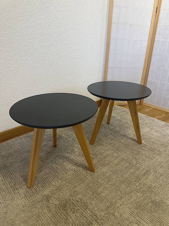 Pfister Set di tavolo e panche: Pfister Beistelltische anthrazit modern 2er Set – Usato da Effretikon venduto da bek_6sgb