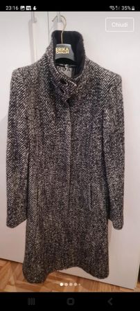 Coat - Stylish Wool Blend, size 42 IT.