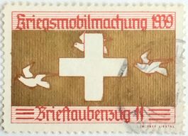 Soldatenmarke 2.WK, Brieftauben Zug 11, Wi Bft 17