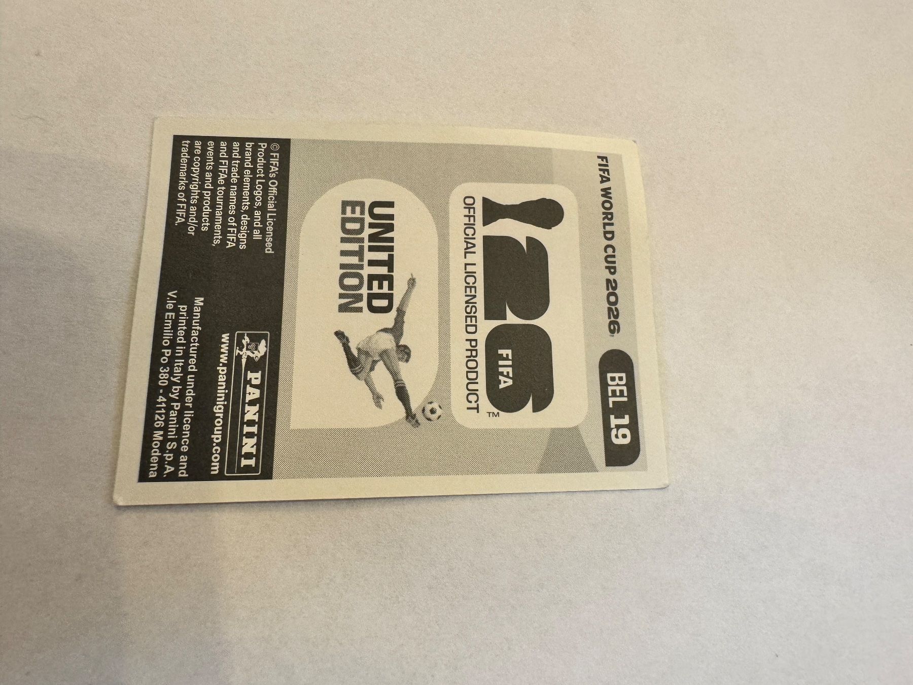 Panini Sammelbilder & Trading cards: FIFA BEL 19 2026 Panini – Gebraucht aus Cormondrèche von SebastienM. 1
