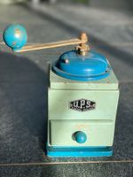 Kaffeemühle blau vintage U.P.S. Kaffee Deko shabby chic 40er